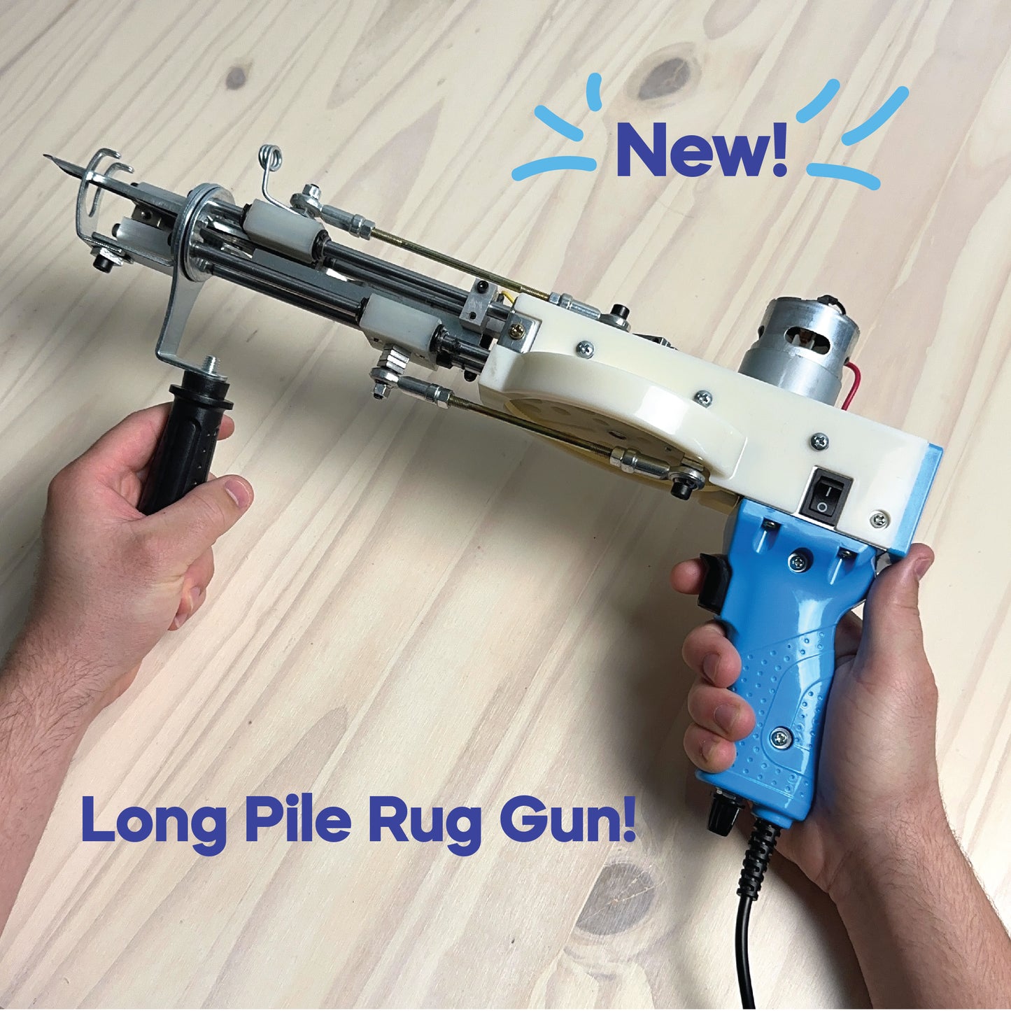 PRE-ORDER Long Pile Tufting Gun | Cut & Loop Pile Capability